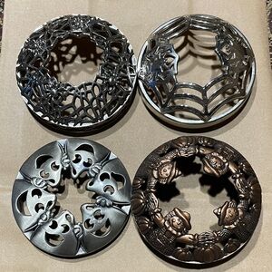 Set of 4 Yankee Candle illuma-lid Halloween jar accessories